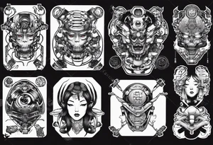 Cybernetic ass tattoo idea