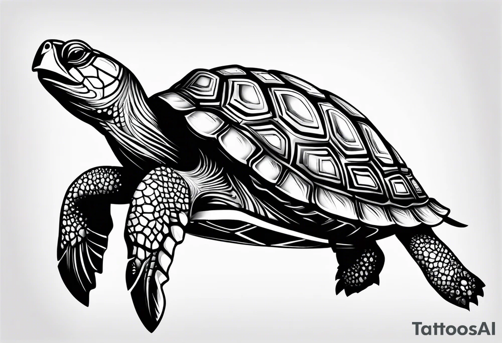 Turtle palau tattoo idea