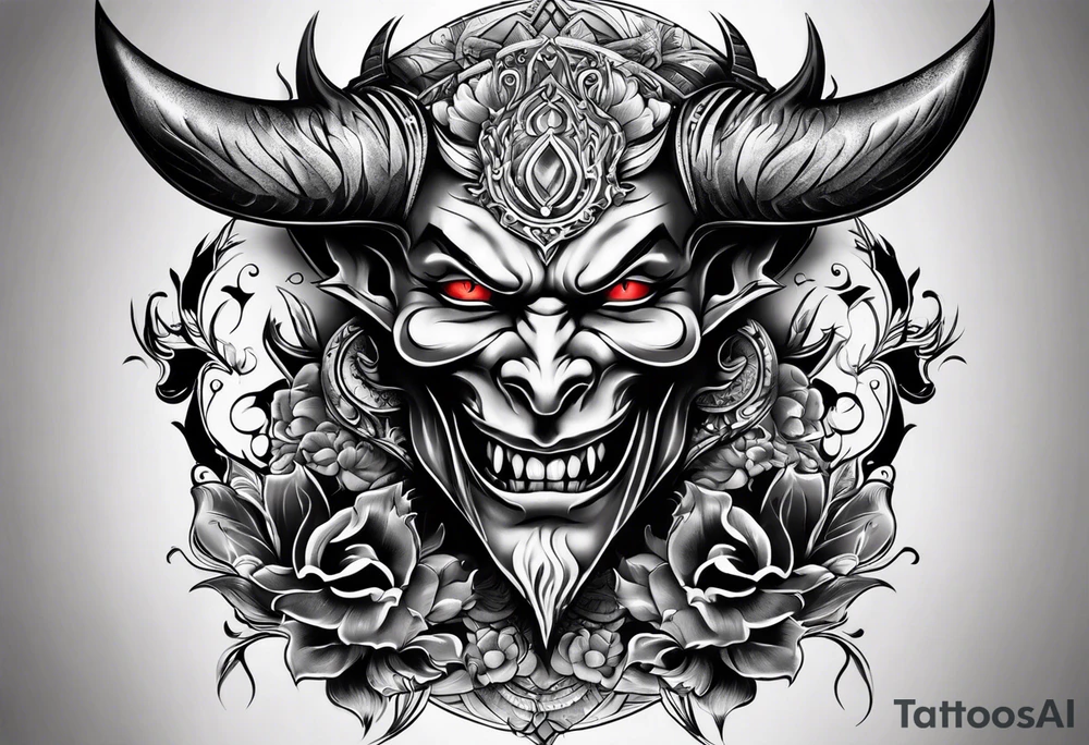 devil tattoo for the back tattoo idea