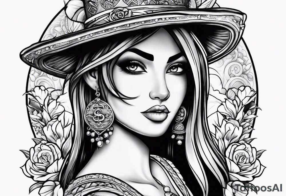 corazon con playa tattoo idea