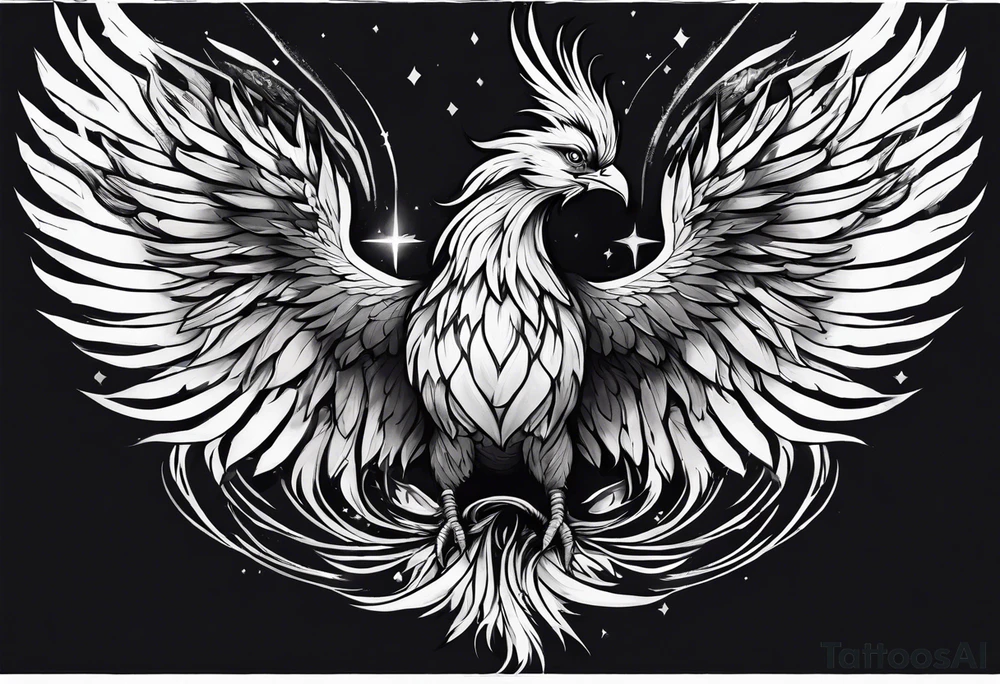 phoenix being reborn tattoo idea
