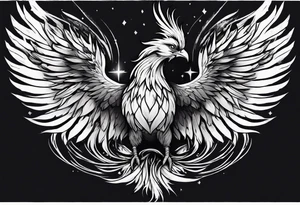 phoenix being reborn tattoo idea