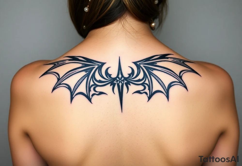Dragon wings tattoo idea