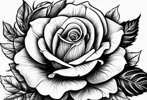 Rose tattoo with name My'Liah tattoo idea