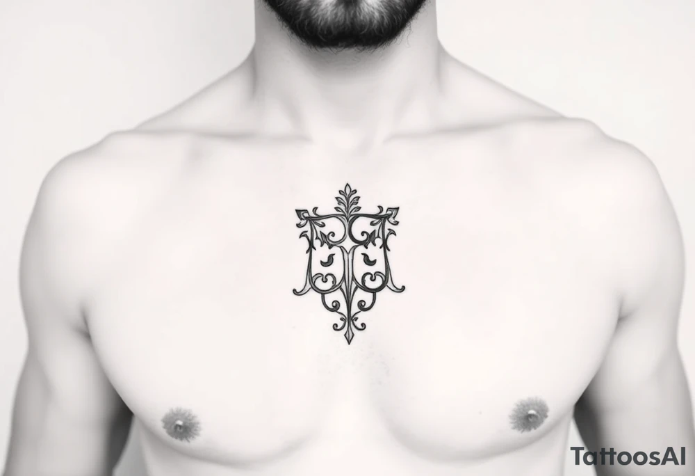 Smith, Irish crest. Mideval style.
Full chest tattoo idea tattoo idea