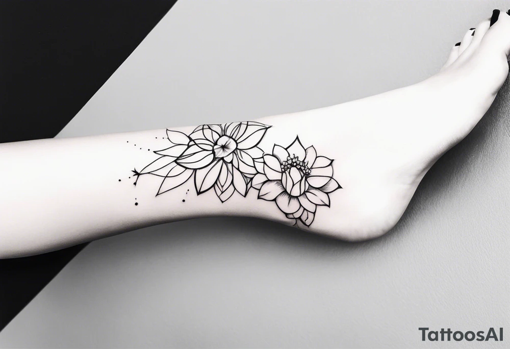 feminine ankle bracelet tattoo tattoo idea
