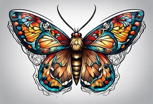 Moth in Colorado tattoo idea