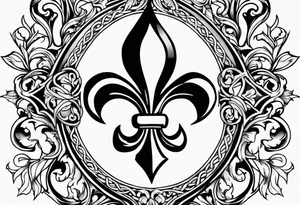 Fleur de lys celtique tattoo idea