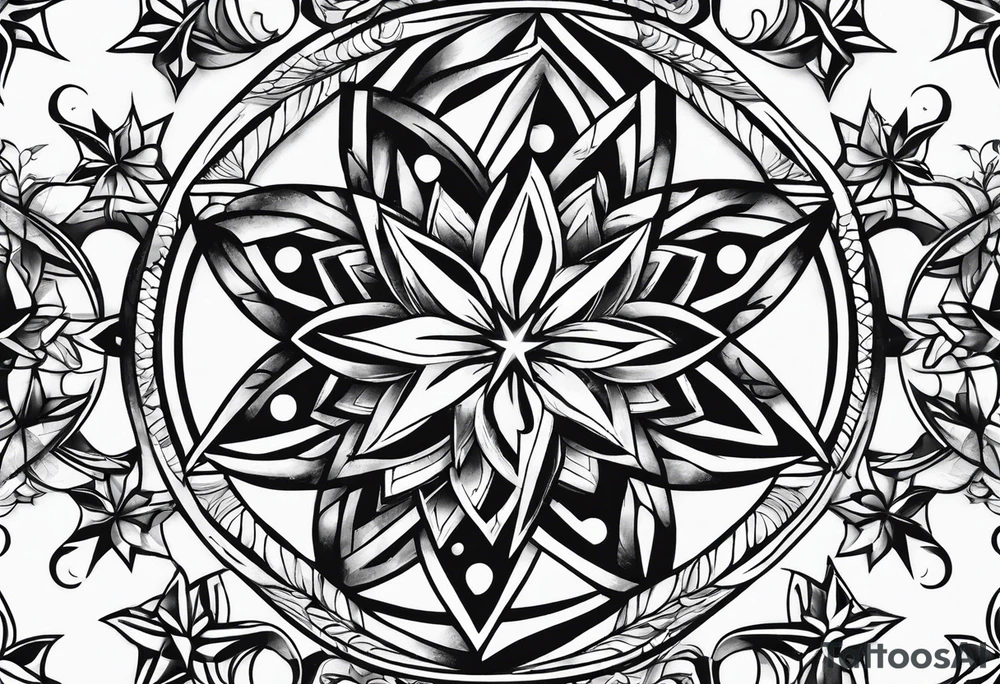 simple star tattoo idea