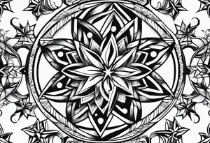 simple star tattoo idea