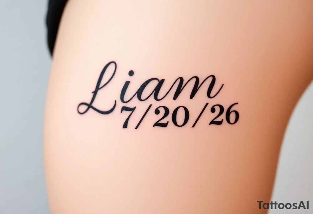 Liam 
07/20/26

Fancier lettering like calligraphy or graffiti tattoo idea