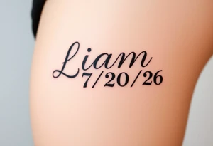 Liam 
07/20/26

Fancier lettering like calligraphy or graffiti tattoo idea