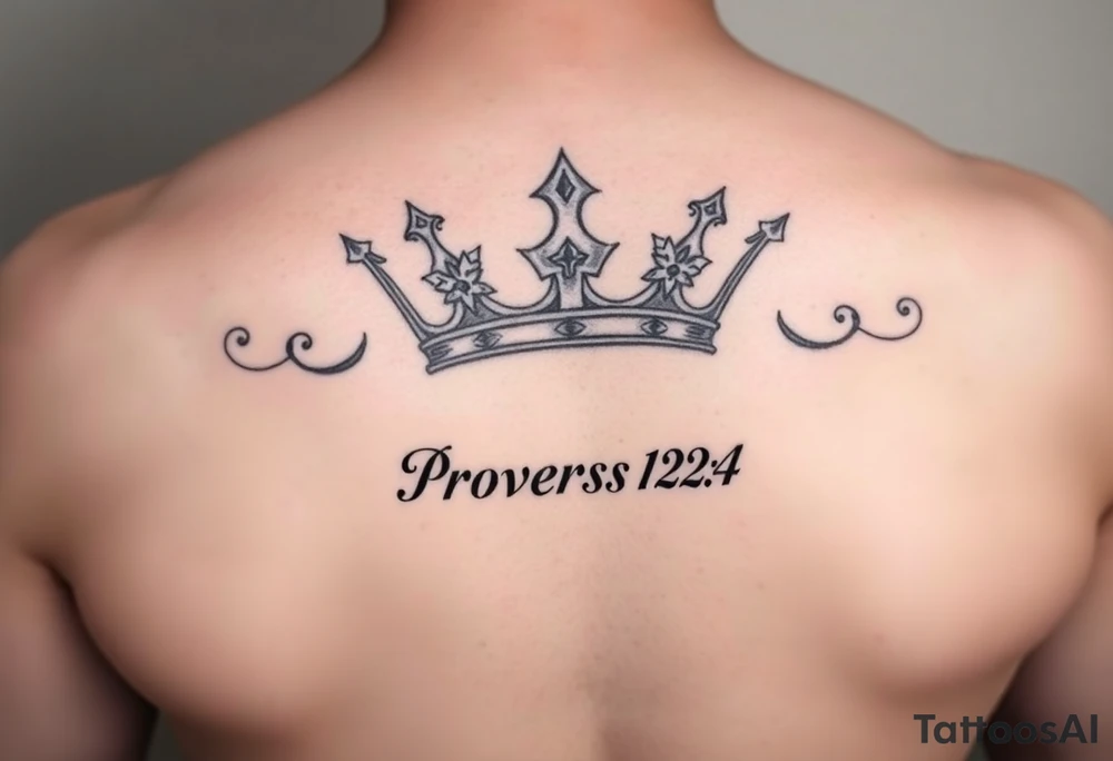 proverbs 12:4 crown tattoo idea