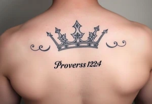 proverbs 12:4 crown tattoo idea