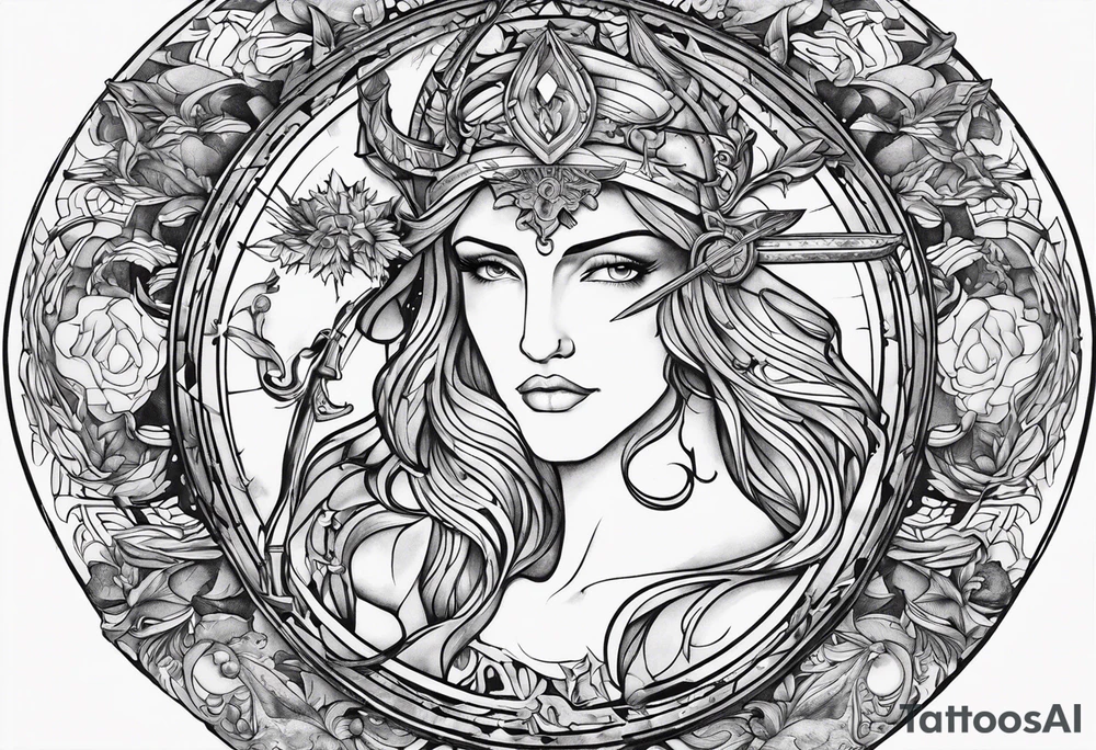 sagittarius, faith, strong, warrior, god, jesus, christ tattoo idea