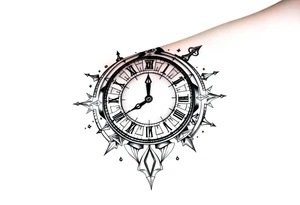 Clock tattoos for arm tattoo idea