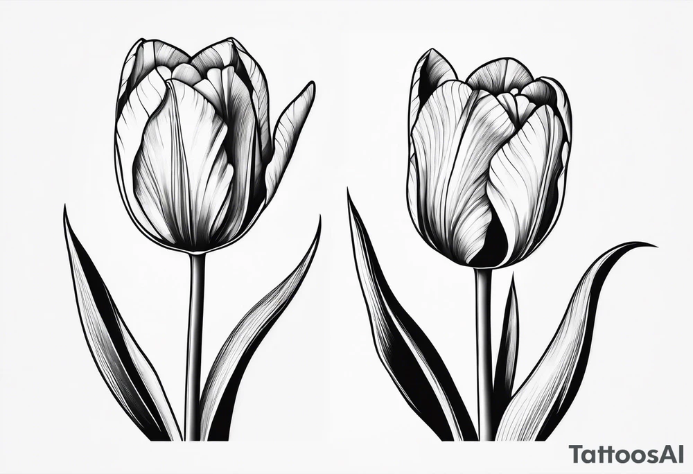 Dutch tulips tattoo, simple please tattoo idea