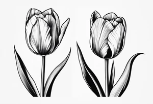Dutch tulips tattoo, simple please tattoo idea