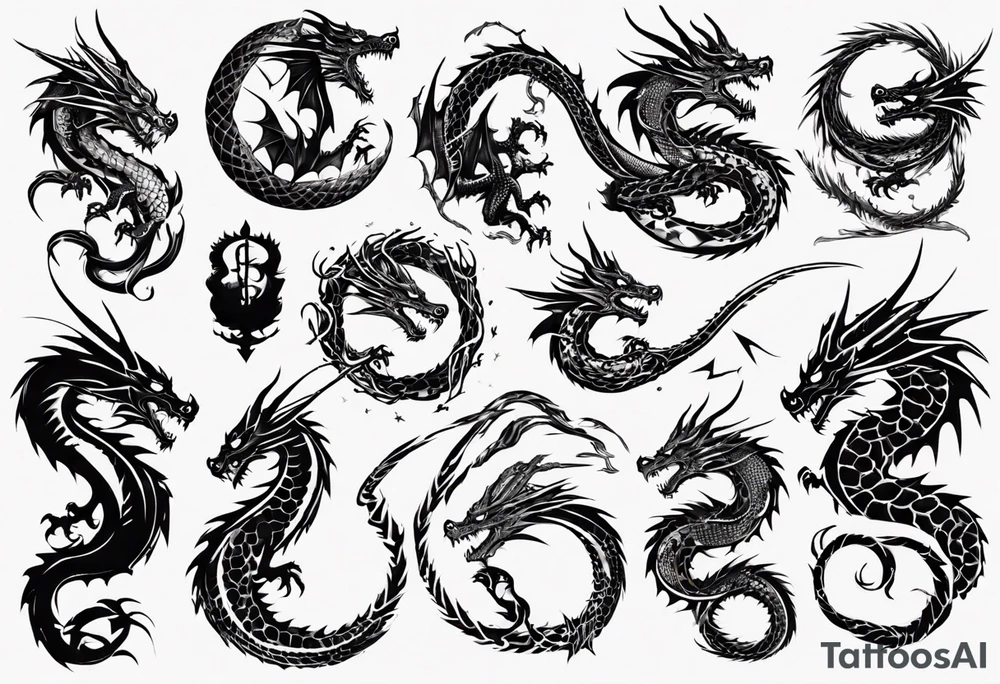 dragon tattoo idea