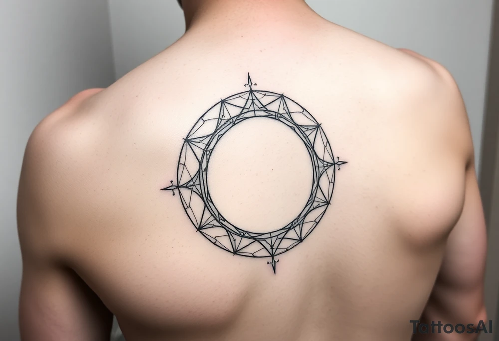 Scared geometry, lines, circit board, forearm tattoo idea