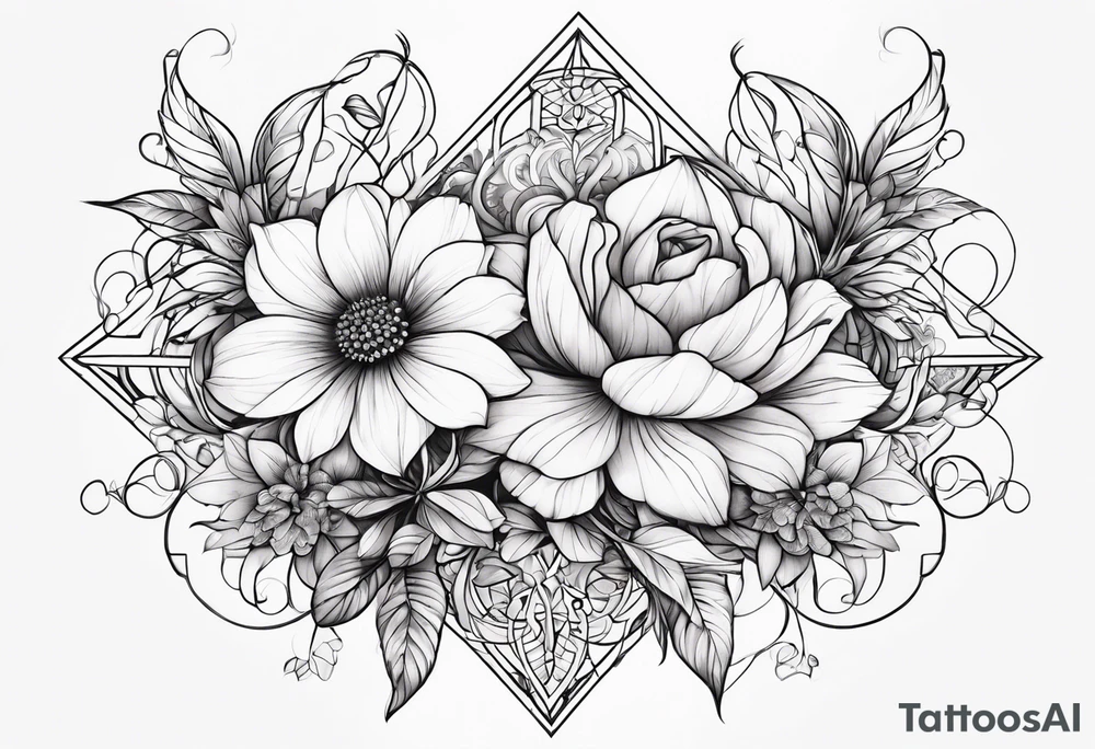 tangled flower with the laterns around it. tattoo idea