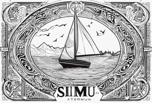 simul in aeternum tattoo idea