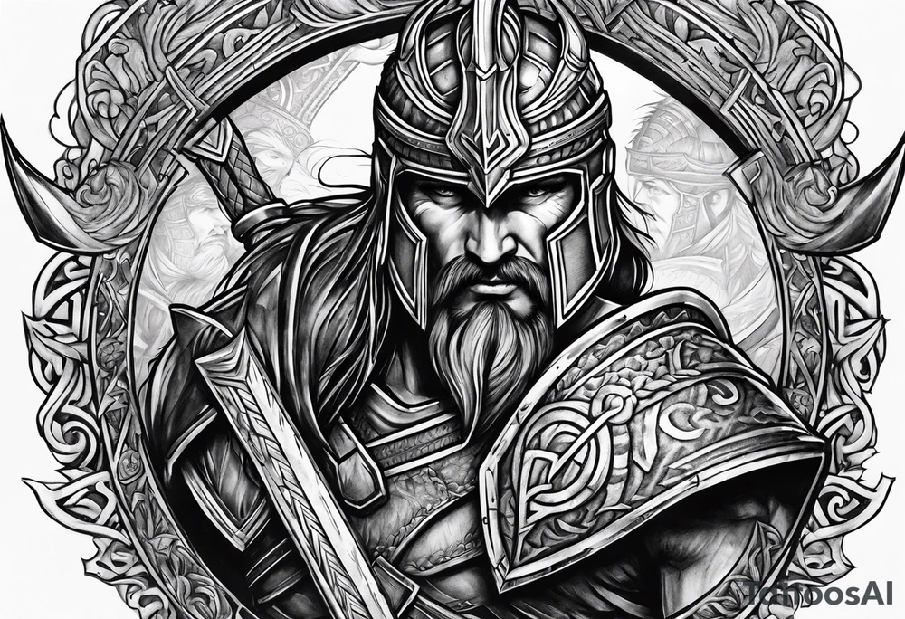 Spartan Warriors & Vikings tattoo idea