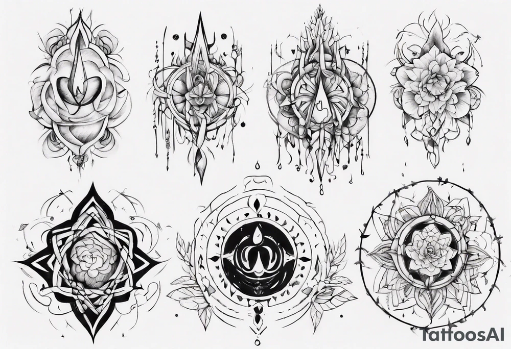 unalome tattoo idea