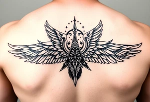 i want a back tattoo with separately them but on one back :

- Fortis Fortuna Adiuvat
- Polynesian tattoo
- a winged tattoo tattoo idea