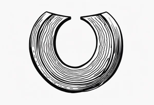 Horseshoe, tire track tattoo idea