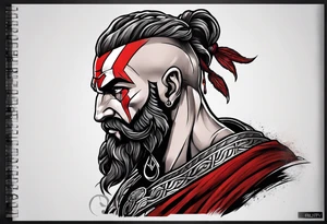 Greek god of war tattoo idea