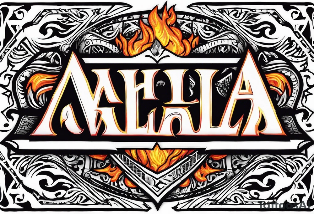 Valhalla on fire tattoo idea