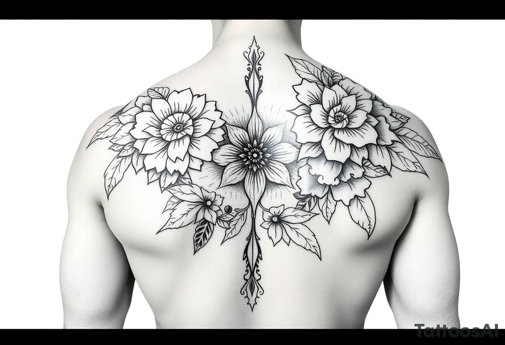 Full sleeve Japanese and Polynesian tattoo idea