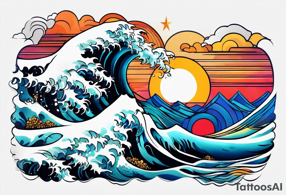 madrid waves tattoo idea