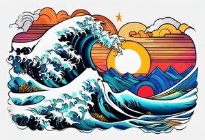 madrid waves tattoo idea