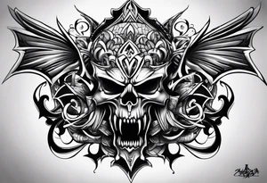 Graffiti art of the name Evil Jaga tattoo idea