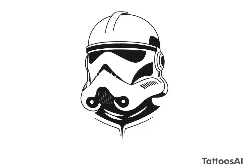 Star Wars clone trooper just a helmet tattoo idea