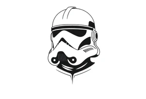 Star Wars clone trooper just a helmet tattoo idea