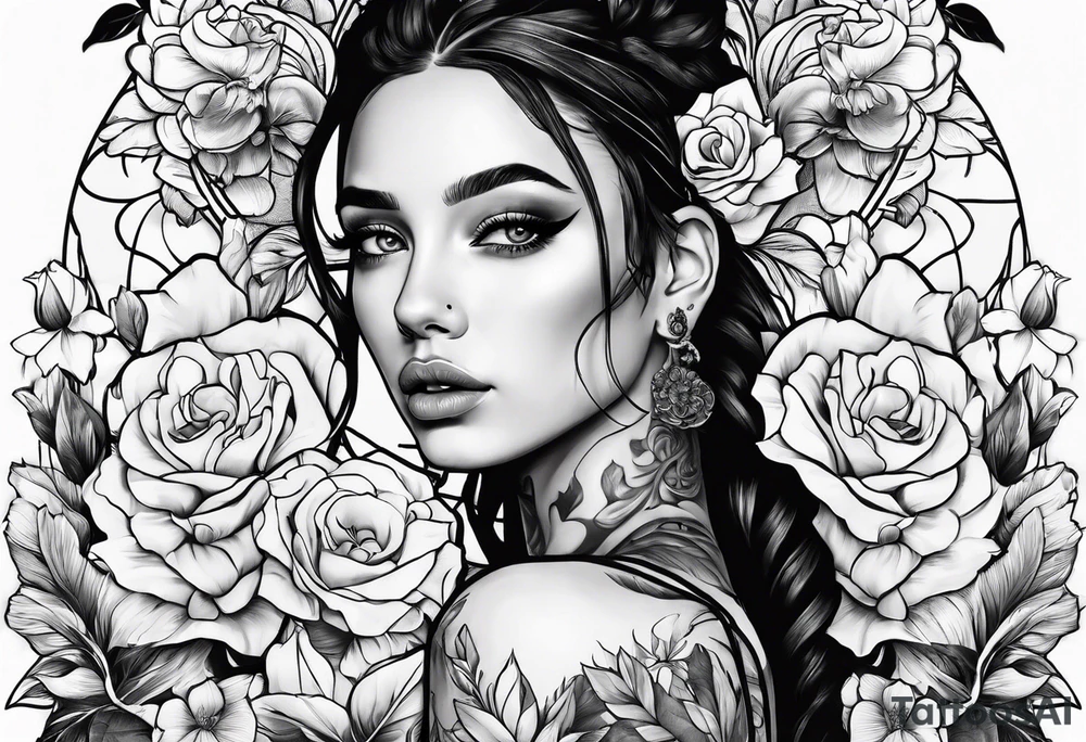 Something that goes with flowers tattoo idea