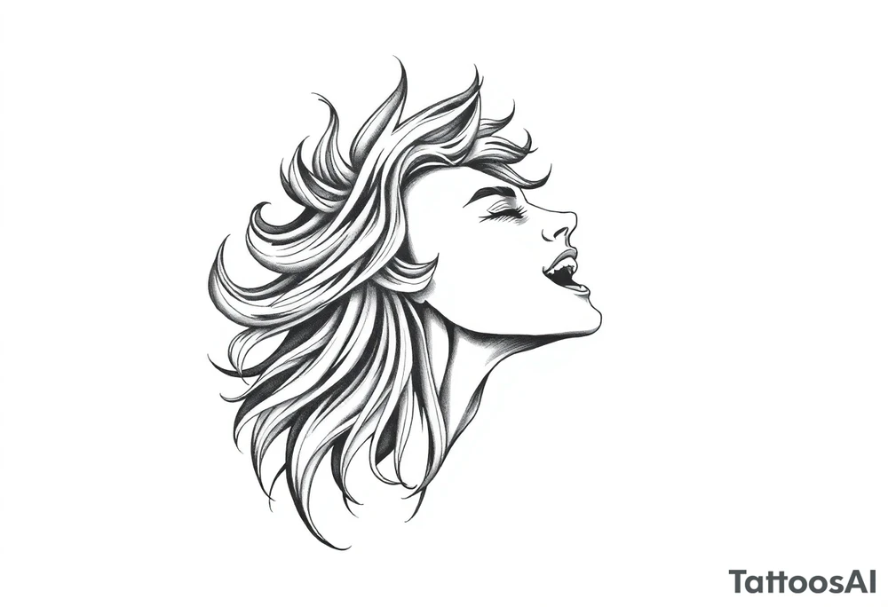 Life, line, power, relentless, happiness tattoo idea