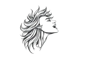 Life, line, power, relentless, happiness tattoo idea