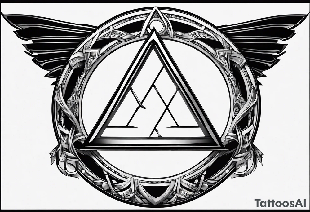 letter delta inside a chain circle, subtle, womanly, simplistic tattoo idea letter delta inside a chain circle, subtle, womanly, simplistic tattoo idea
