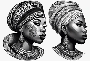 african tattoo idea