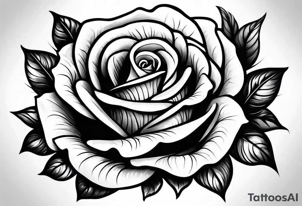 A rose tattoo idea