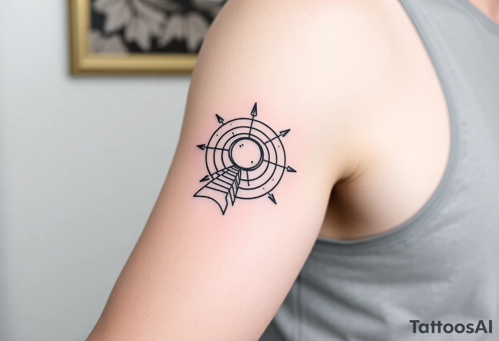 Simple
Right arm band.
Path exploring the universe tattoo idea
