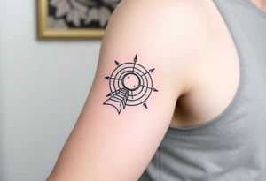 Simple
Right arm band.
Path exploring the universe tattoo idea