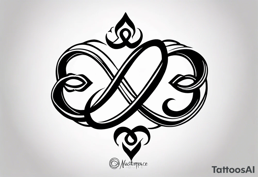 Infinity symbol with a letter B and 2 letter J’s tattoo idea Infinity symbol with a letter B and 2 letter J’s tattoo idea