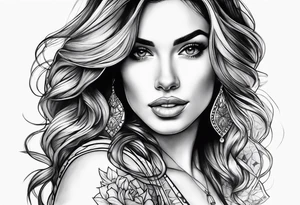 Pretty woman tattoo idea