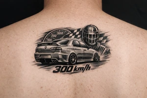 Alfa romeo 156 gta 
 cager 300 kmh tattoo idea