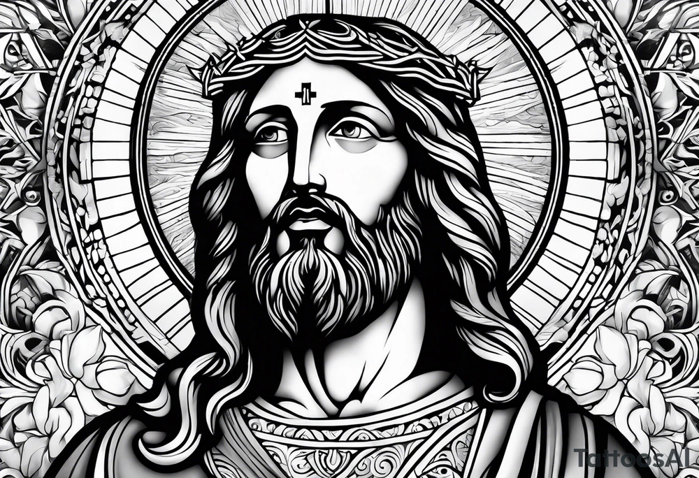 jesus tattoo idea